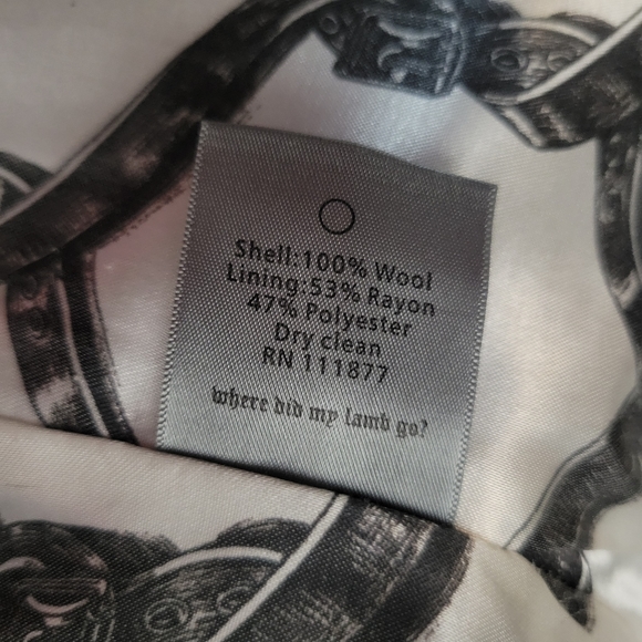 Gwen Stefani L.A.M.B 100% wool military style blazer jacket size 4 - Picture 8 of 10